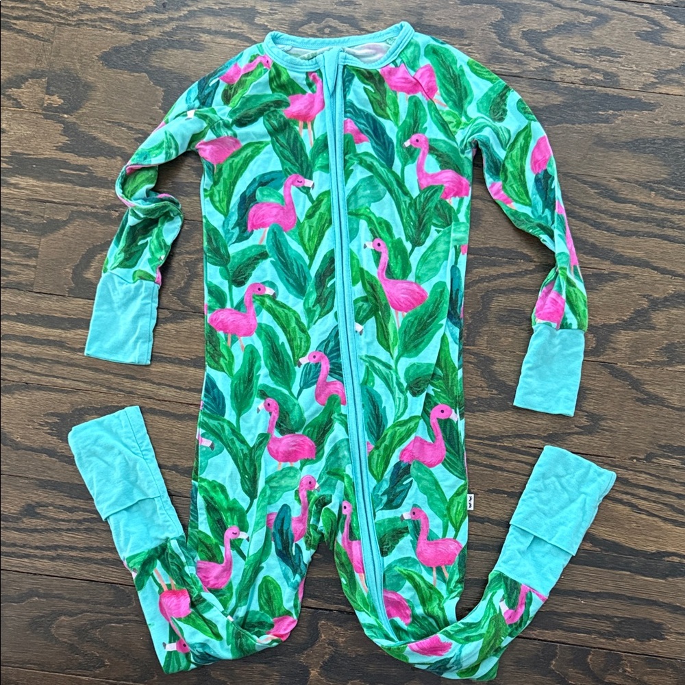 Little Sleepies Limited Edition Flamingo Palm Zippy (18-24M)